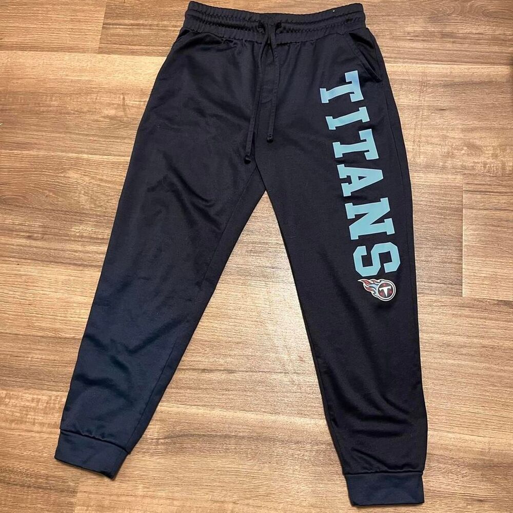 Nfl Men's Black and Navy Joggers-tracksuits